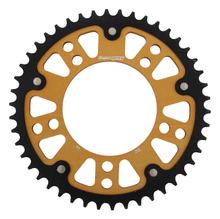 Pastorek Supersprox Stealth 530 rozteč 138,0mm průměr 112mm 46 zubů 5 děr hliník / ocel zlato