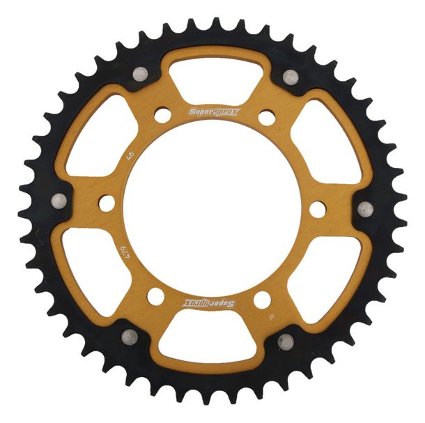 Supersprox Stealth 530 LK 130,0 mm Ø 110 mm 46Z Aluminio/acero dorado con 6 orificios
