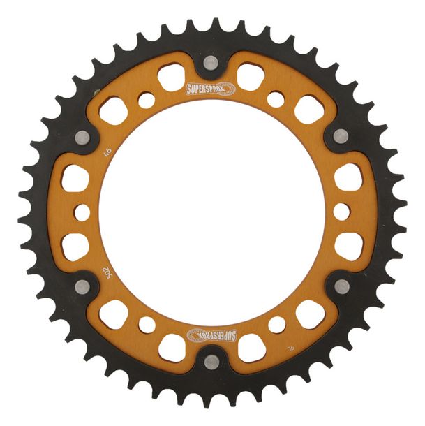 Supersprox Stealth 530 LK 160,0 mm Ø 140 mm 46Z Aluminio/acero dorado con 6 orificios