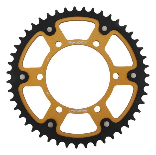 Supersprox Stealth 530 LK 130.0mm Ø 110mm 47Z 6-hole aluminium/steel gold