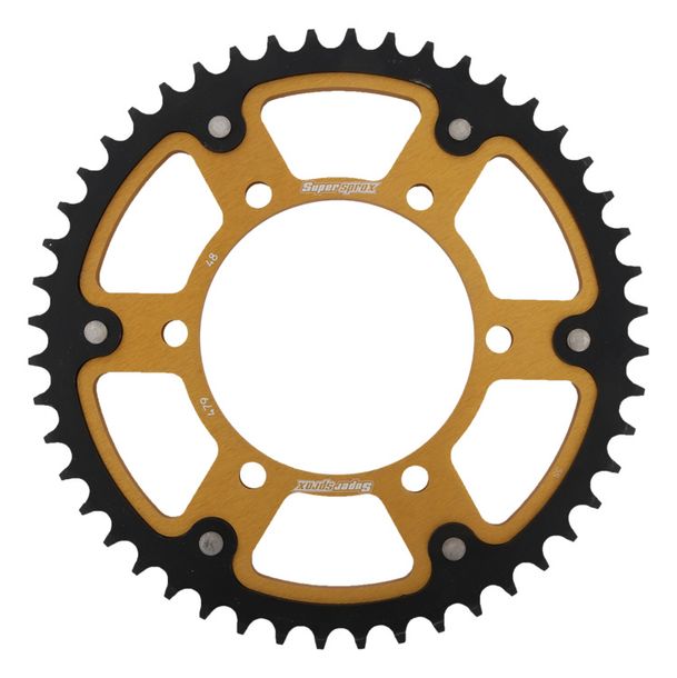 Supersprox Stealth 530 LK 130,0 mm Ø 110 mm 48Z Aluminio/acero dorado con 6 orificios