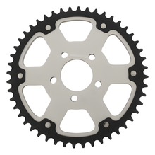 Piñón Supersprox Stealth 530 LK, 82,5 mm de diámetro, 56,5 mm, 48Z, 5 orificios, aluminio/acero plateado