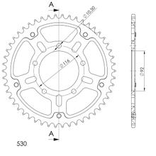 Supersprox Stealth 530 LK 116,0 mm Ø 92 mm 50Z 5 trous aluminium/acier doré