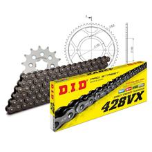 Set di catene DID acciaio 428VX / 136 Blocco della clip per Beta RR LC Enduro Motard 125 ccm Bj. 2011 - 2016