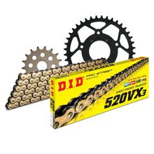 Set di catene DID acciaio 520VX3 / 108 Blocco della clip per Aprilia RS Extrema Replica 125 ccm Bj. 1993 - 2005