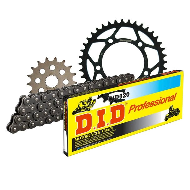 Chain set DID Stahl 520 / 110 Clip lock for Aprilia RS 125 ccm Bj. 2006 - 2013