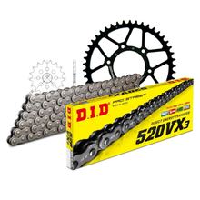 Set di catene DID acciaio 520VX3 / 110 Serratura a rivetti per Aprilia ETX 125 ccm Bj. 1999 - 2001