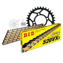 Set di catene DID acciaio 520VX3 / 70 Serratura a rivetti per Aeon Cobra RS 2WD RSII 125 / 180 ccm