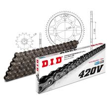 Řetězová sada DID ocel 420V / 126 s nýtovacím zámkem pro Malaguti XSM 50 ccm