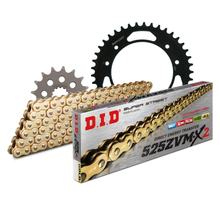 Set di catene DID acciaio 525ZVM-X2 / 108 Serratura a rivetti