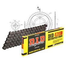 Set di catene DID acciaio 420D / 110 Blocco della clip per Honda XR R CRF F 80 ccm Bj. 1985 - 2009