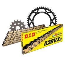 Juego de cadenas DID Acero 520VX3 / 112 Cierre de clip para BMW F GS Dakar Twin G ABS Sertao 650 ccm Bj. 2000 - 2016
