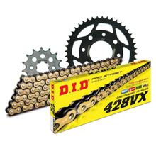 Kit de corrente DID Aço 428VX / 128 Contínua para Honda CBZ F JC23 125 ccm