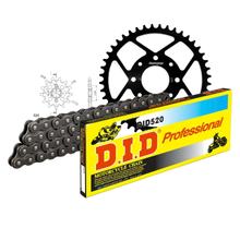 Set di catene DID acciaio 520 / 110 Blocco della clip per Honda XL V Varadero 125 ccm Bj. 2001 - 2013