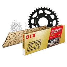 Zestaw łańcuchowy DID stalowy 520ERT2 / 110 z zatrzaskowym łącznikiem (Clipschloss) do Honda NSR R 125 ccm rocznik 1998 - 2003
