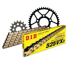 Kettingset DID Staal 525VX3 / 118 Nietschloss voor BMW S RR 1000 ccm Bj. 2012 - 2015