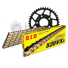 Jeu de chaînes DID acier 520VX3 / 108 Sans fin pour Honda CRM R 125 ccm Bj. 1990 - 1994