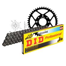 Set di catene DID acciaio 520NZ / 110 Blocco della clip per Honda XL V Varadero 125 ccm Bj. 2001 - 2013