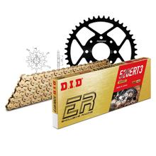 Set di catene DID acciaio 520ERT2 / 110 Blocco della clip per Honda XL V Varadero 125 ccm Bj. 2001 - 2013