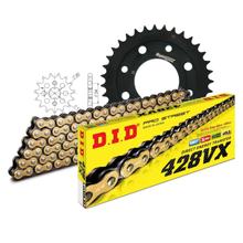 Chain set DID Stahl 428VX / 110 rivet lock for Honda C Z Cub 90 ccm Bj. 1990 - 1995