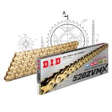 Juego de cadenas DID Acero 520ZVM-X / 108 Cerradura de remache para Honda CB CRF M Nighthawk 250 ccm Bj. 1991 - 2015