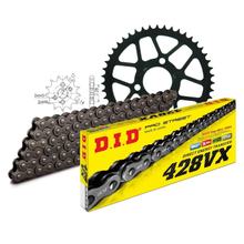 Set di catene DID acciaio 428VX / 118 Blocco della clip per Honda CRF FB 125 ccm Bj. 2017 - 2020
