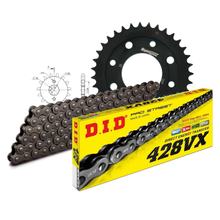 Set di catene DID acciaio 428VX / 114 Serratura a rivetti per Honda CM T 185 ccm Bj. 1978 - 1980