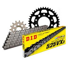 Chain set DID Stahl 525VX3 / 108 rivet lock for Honda CB 500 ccm Bj. 1993 - 2004