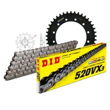 Ketting set DID staal 520VX3 / 104 Clipsluiting voor Honda XL R RD LC 600 ccm Bj. 1983 - 1987