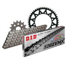 Zestaw łańcucha DID stalowy 520ZVM-X / 110 z zatrzaskiem do Honda NX Dominator 650 ccm Rok produkcji 1991 - 1994