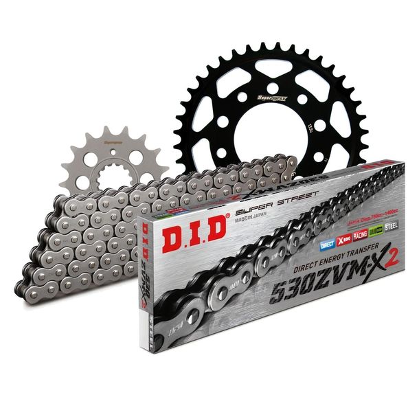 Chain set DID Stahl 530ZVM-X / 104 rivet lock