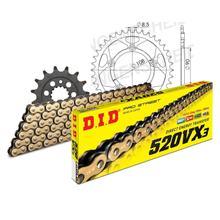 Set di catene DID acciaio 520VX3 / 108 Serratura a rivetti per Ducati Paso 906 ccm Bj. 1989