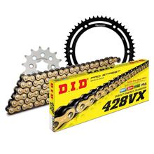 Set di catene DID acciaio 428VX / 134 Blocco della clip per Yamaha WR R X 125 ccm Bj. 2008 - 2017