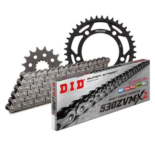 Chain set DID Stahl 530ZVM-X / 102 rivet lock