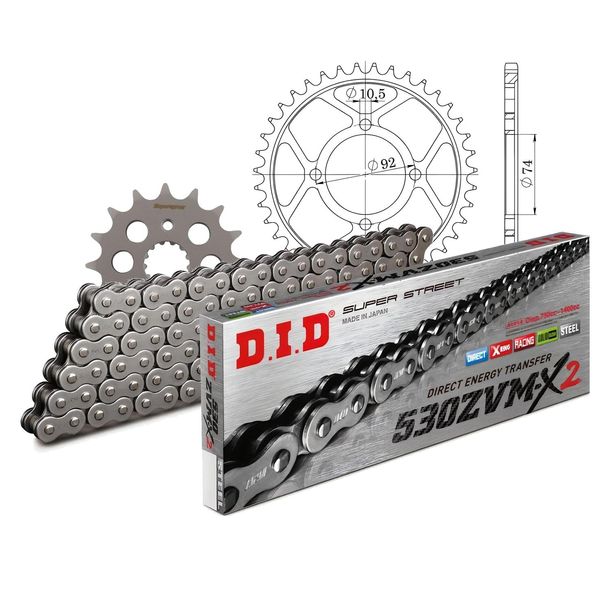 Chain set DID Stahl 530ZVM-X / 94 endless