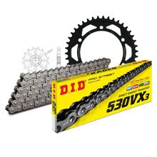 Set di catene DID acciaio 530VX3 / 108 Serratura a rivetti per Yamaha FZR R Competition 750 ccm Bj. 1987 - 1988