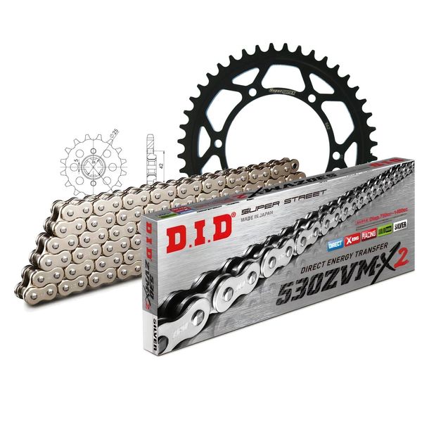 Chain Set DID Kit Steel 530ZVM-X Endless – Bild 1