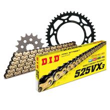 Set di catene DID acciaio 525VX3 / 114 Senza fine per Yamaha TDM 850 ccm Bj. 1990 - 1995