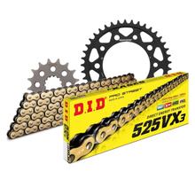 Jeu de chaînes DID acier 530VX3 / 114 Serrure à rivet pour Yamaha YZF-R1 MT-10 A SP 1000 ccm Bj. 2015 - 2022