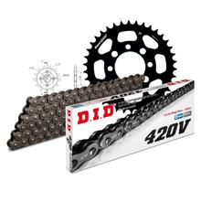 Jeu de chaînes DID acier 420V / 90 Serrure à clipser pour Kawasaki KLX 110 ccm Bj. 2010 - 2020