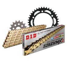 Set di catene DID acciaio 525ZVM-X2 / 108 Serratura a rivetti