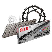 Set di catene DID acciaio 520ZVM-X / 120 Serratura a rivetti per Husaberg FE FC 400 - 600 ccm Bj. 2000 - 2003
