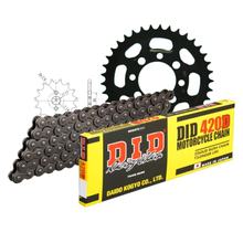 Set di catene DID acciaio 420D / 90 Blocco della clip per Suzuki DR-Z 110 ccm Bj. 2001 - 2002