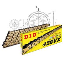 Set di catene DID acciaio 428VX / 114 Blocco della clip per Suzuki TS X ER 125 ccm Bj. 1978 - 1982