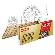 Kit de Corrente DID Aço 520ERT2 / 104 Fecho Clip para Suzuki GSX E 250 ccm Ano. 1980 - 1981