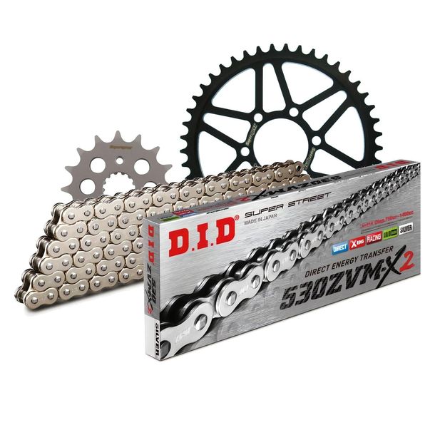 Jeu de chaînes DID acier 530ZVM-X / 110 Serrure à rivet