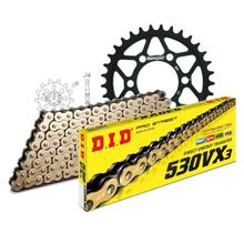 Jeu de chaînes DID acier 530VX3 / 110 Serrure à rivet pour Suzuki GT 500 ccm Bj. 1976 - 1979