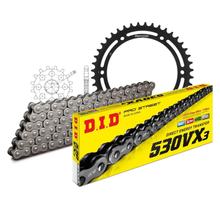 Jeu de chaînes DID acier 530VX3 / 108 Serrure à rivet pour Triumph Sprint RS ST Daytona i 595N Speed Triple 900 / 955 ccm Bj. 1998 - 2004