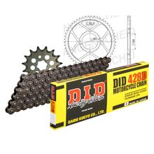 Set di catene DID acciaio 428D / 126 Blocco della clip per Honda MTX 80 ccm Bj. 1985