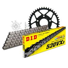 Jeu de chaînes DID acier 520VX3 Serrure à clipser / 116
